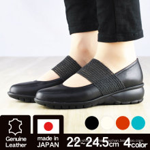 Sapatos baixos feitos no Japão com cinto do peito do pé